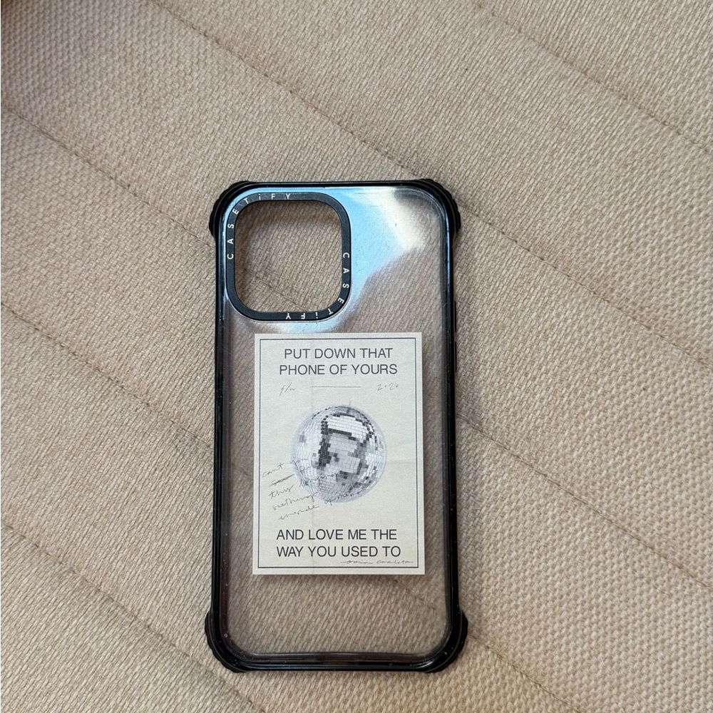 Transparent Black Phone Case